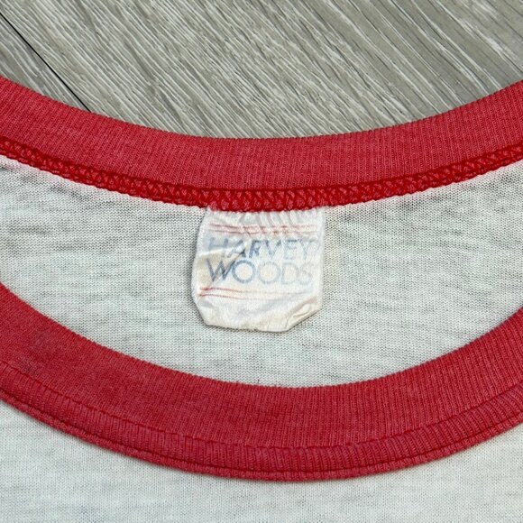 Rare Vintage 80's Cayuga Speedway Canada Hanley Ringer T-Shirt - Size Small - Picture 7 of 12